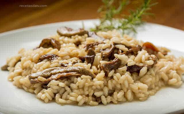 Risoto de Cogumelos do Mais Você