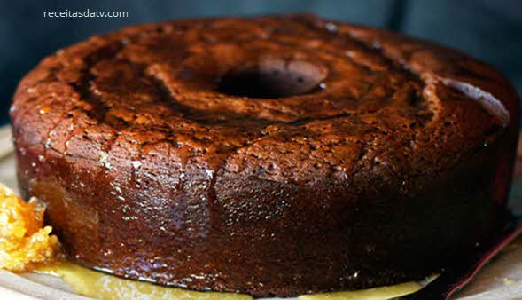 Receitas de bolo de café com chocolate ReceitasdaTV