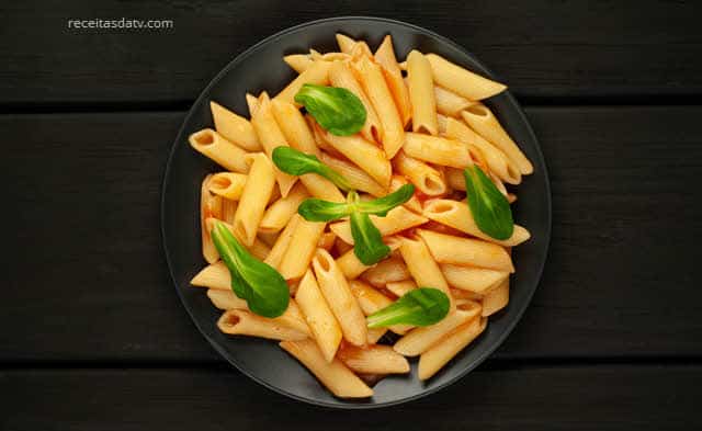 Receitas com penne, massa, receitas da TV