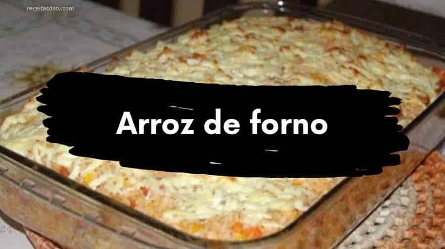 Receita de arroz de forno