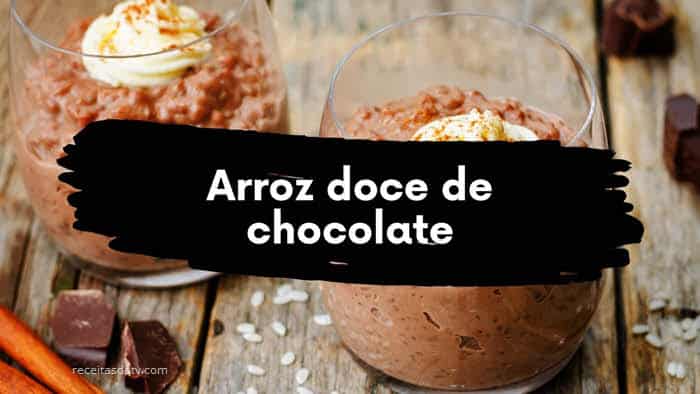 Receitas da TV de arroz doce de chocolate