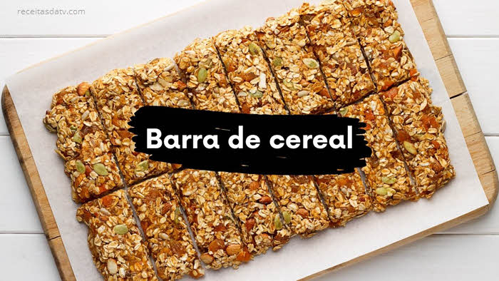 Passo a passo para fazer a barra de cereal