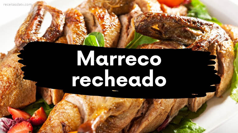 Receita de marreco recheado, pato