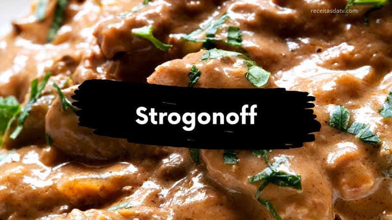 receitas da TV de Strogonoff