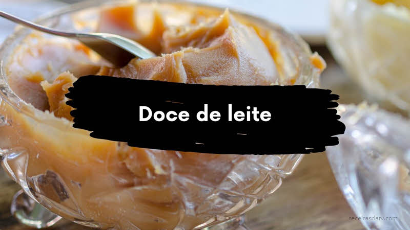 Doce de leite com hortelã