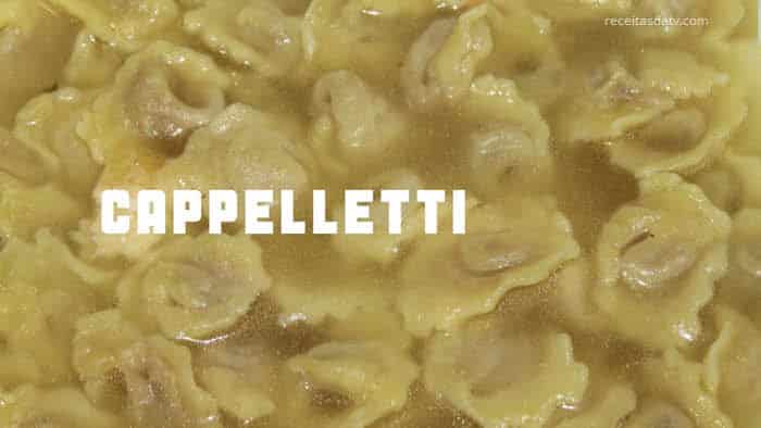 Cappelletti aos 4 queijos gratinado