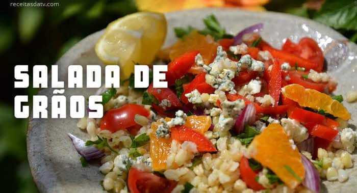 Receitas da TV Saladas de Grão