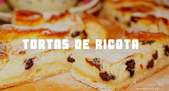 Torta de ricota com frutas