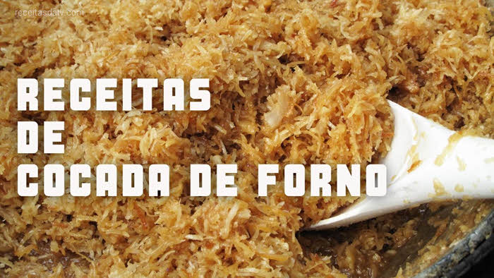 Receitas da TV de cocadas de forno