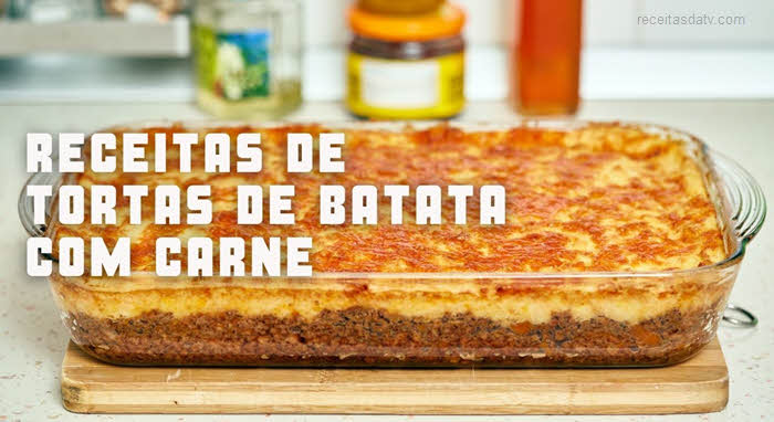 Torta de batata com carne