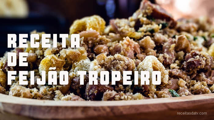 Receitas da tV com feijão tropeiro