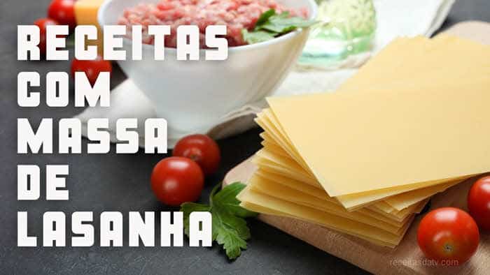 Receitas da tv com massa de lasanha