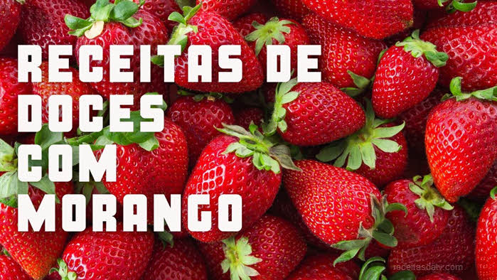 Receitas da TV de doces com morango