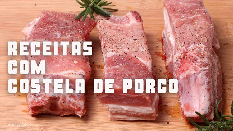 Receitas da TV com costela de porco