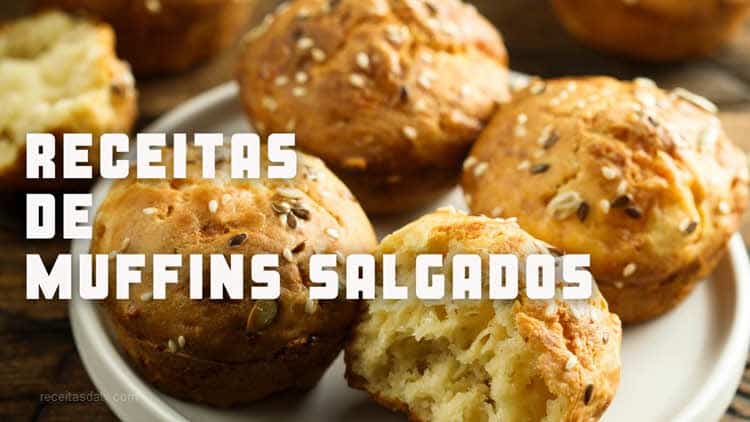 Passo a passo para fazer os muffins salgados