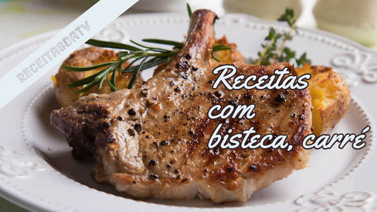 Receitas da TV com bisteca, carre