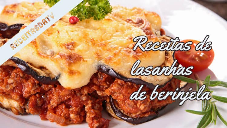 Receitas da TV de lasanhas de berinjela