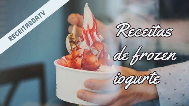 Receitas da TV de frozen iogurte