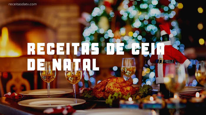 Receitas da TV de ceia de Natal