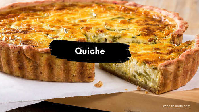 Receitas da TV quiche