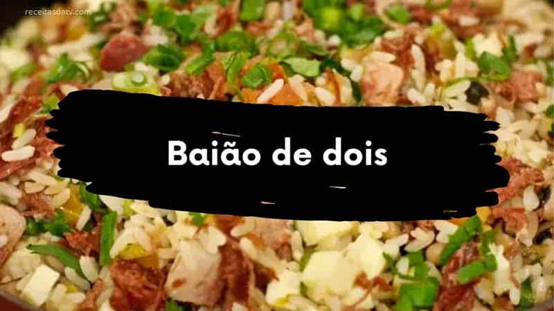 Receita de baião de dois