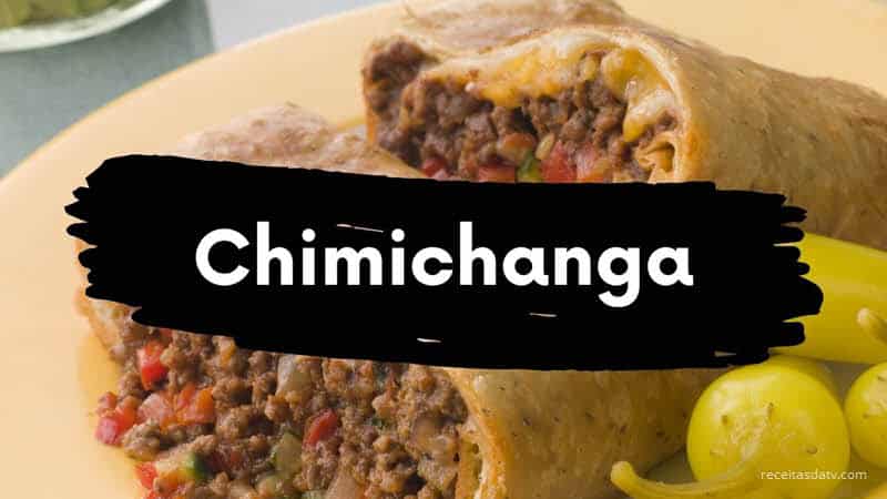 Receita de Chimichanga burrito frito em óleo