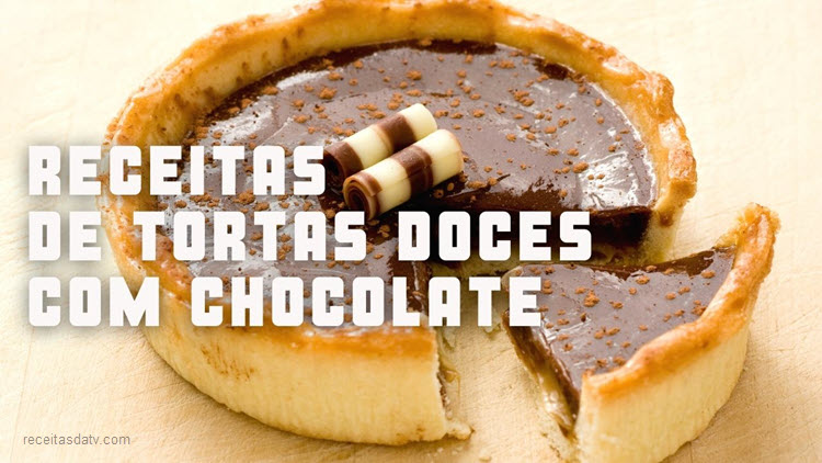 Receitas da TV tortas doces com chocolate