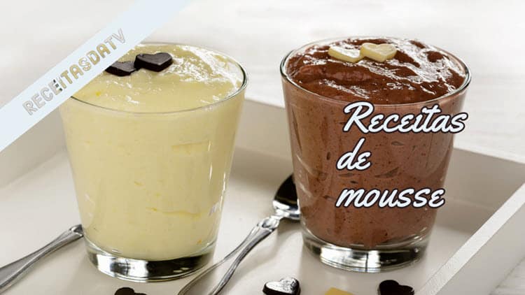 Mousse de Zambaione com calda de morango